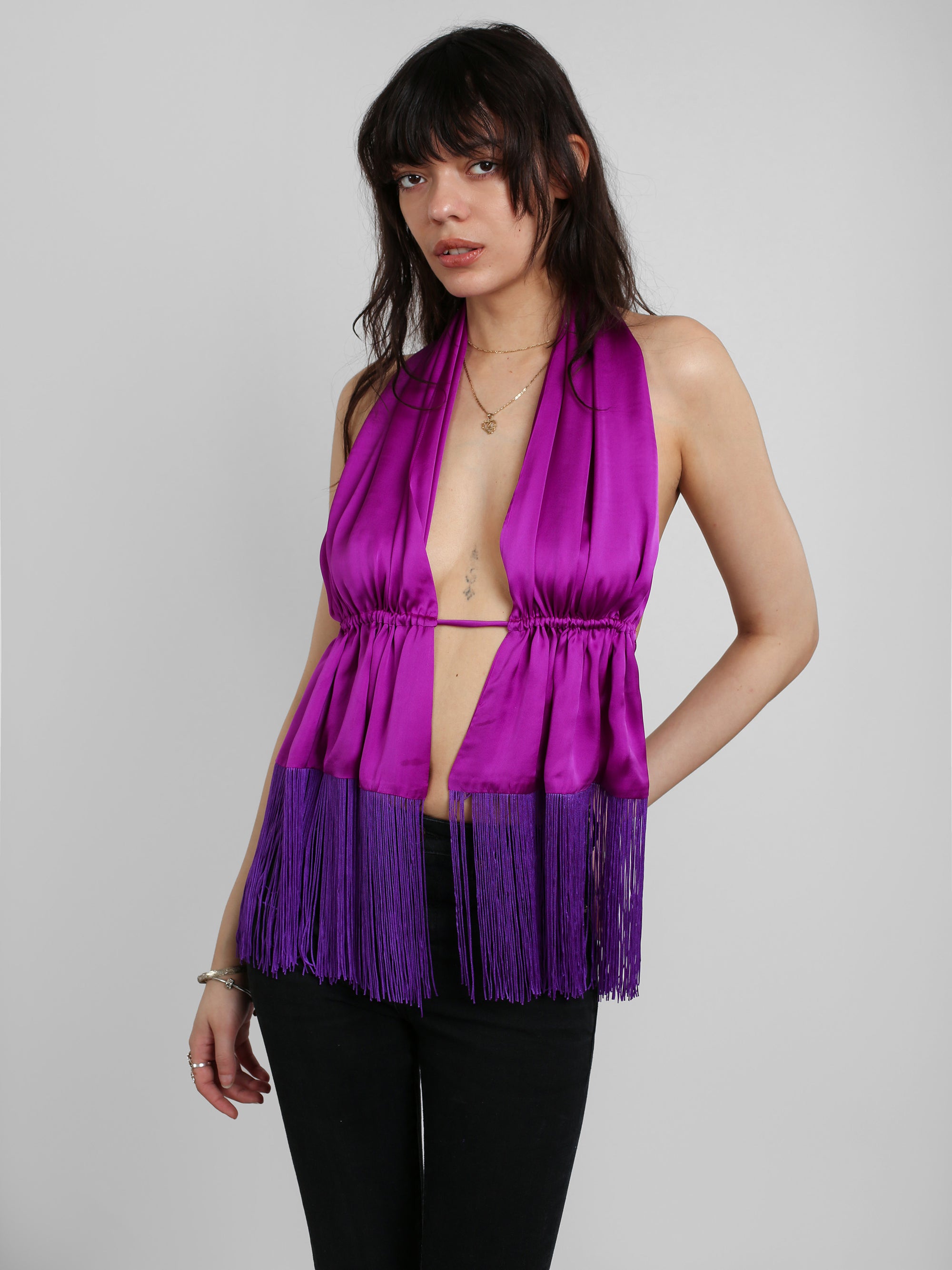 Scarf Top - Purple