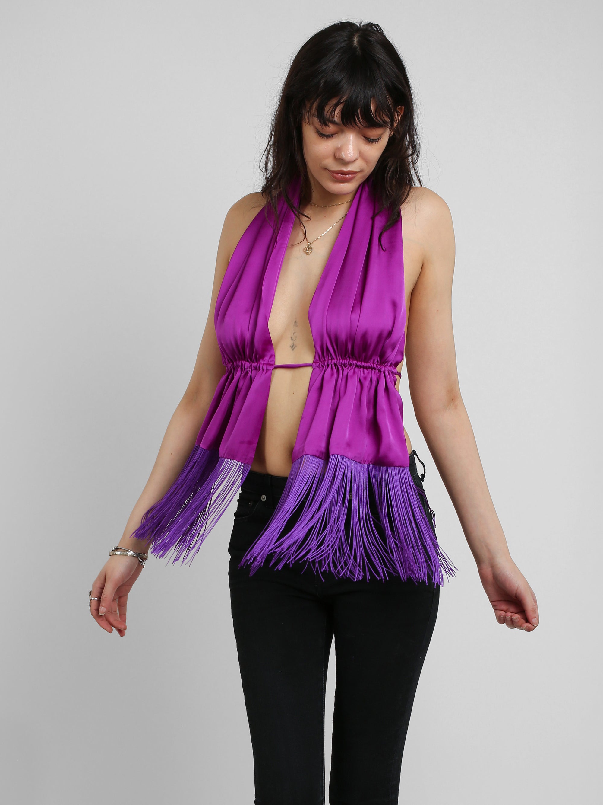 Scarf Top - Purple