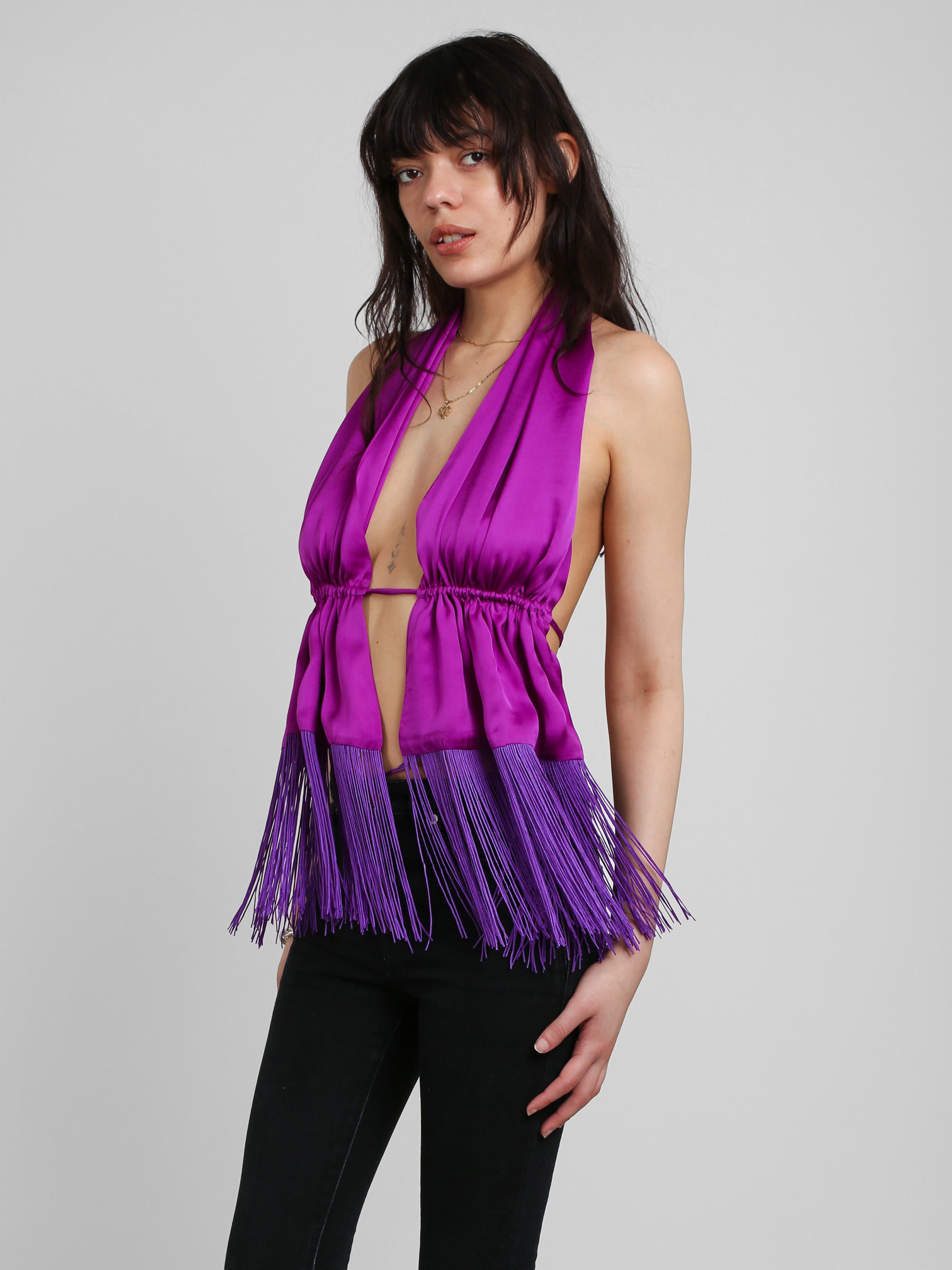 Scarf Top - Purple