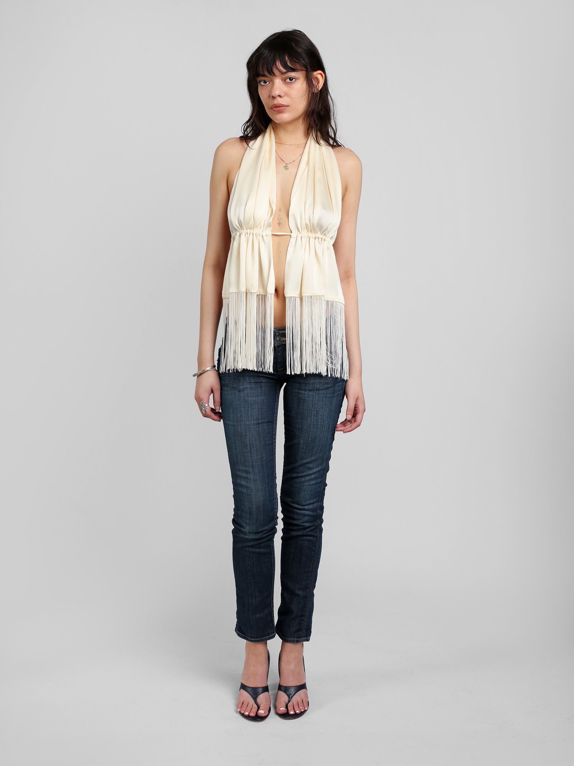 Scarf Top - Ivory