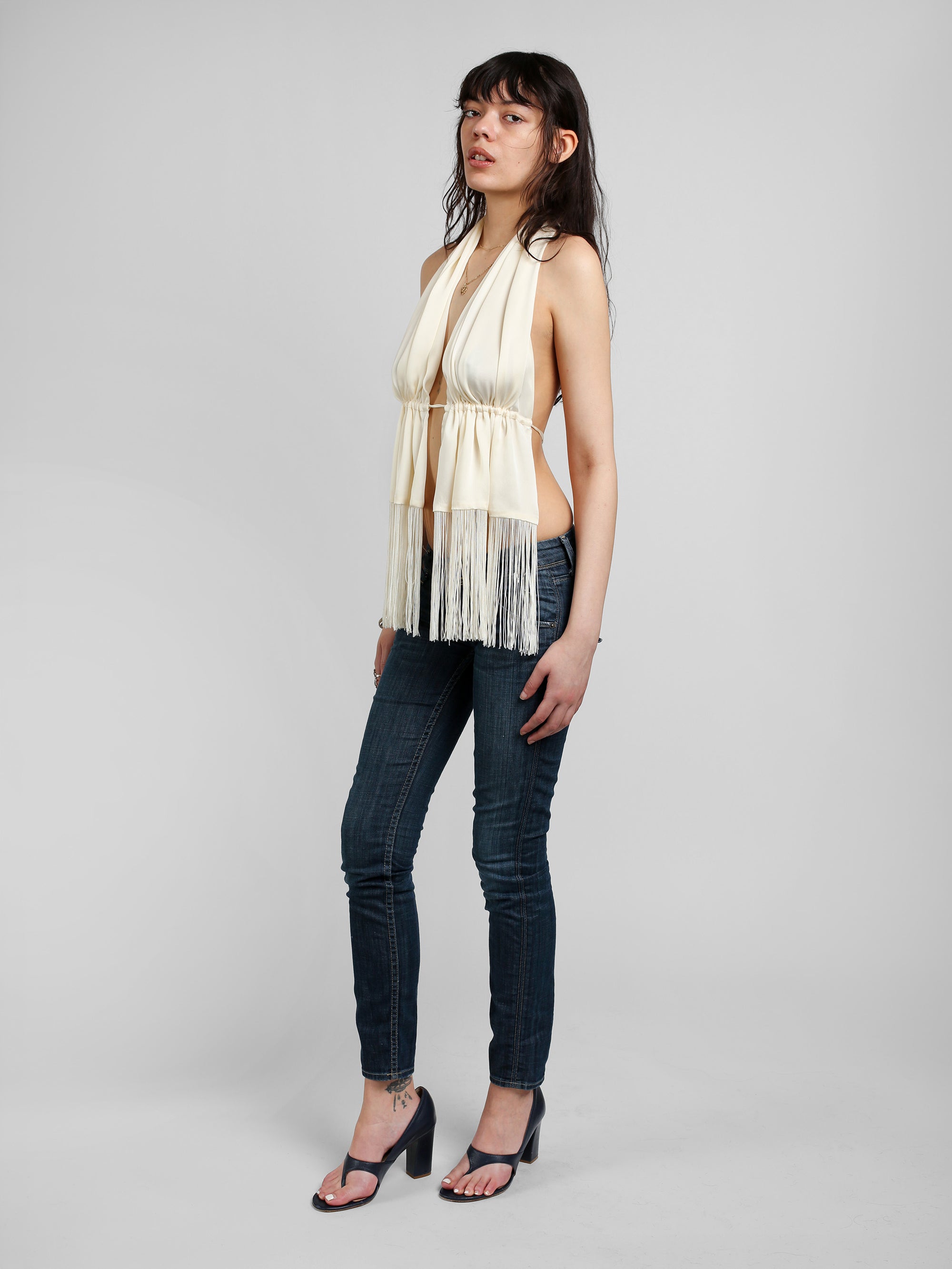 Scarf Top - Ivory