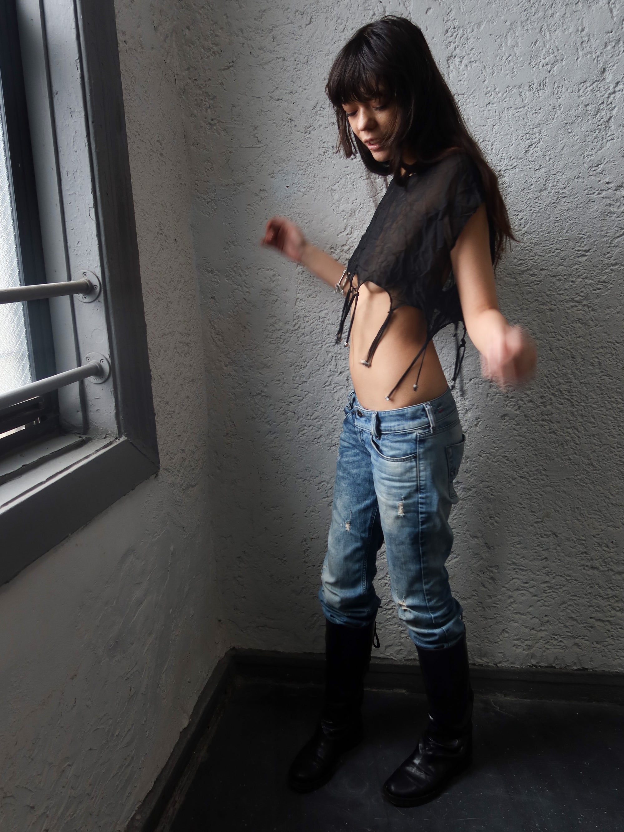 Vintage French Beaded Top