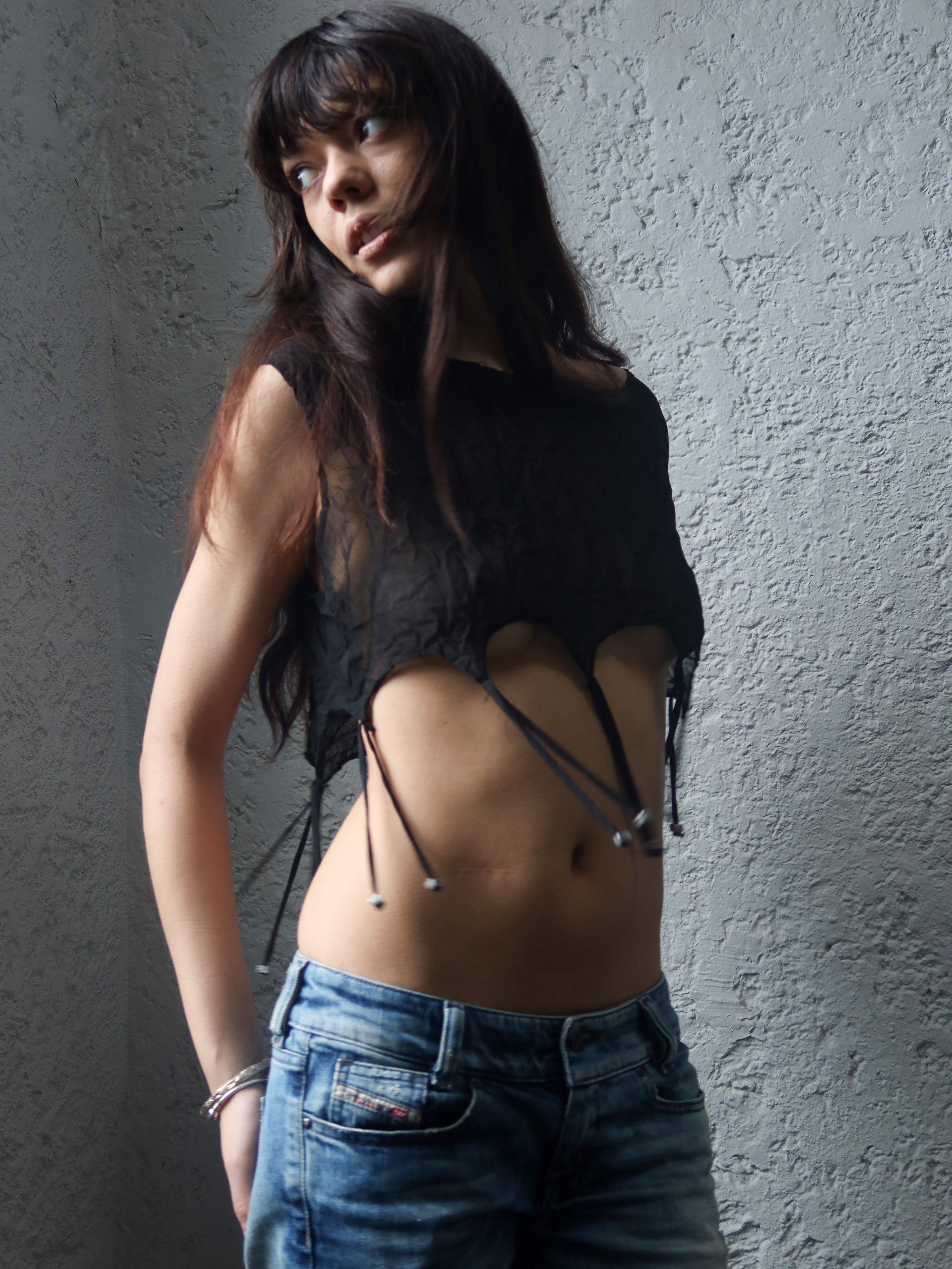 Vintage French Beaded Top