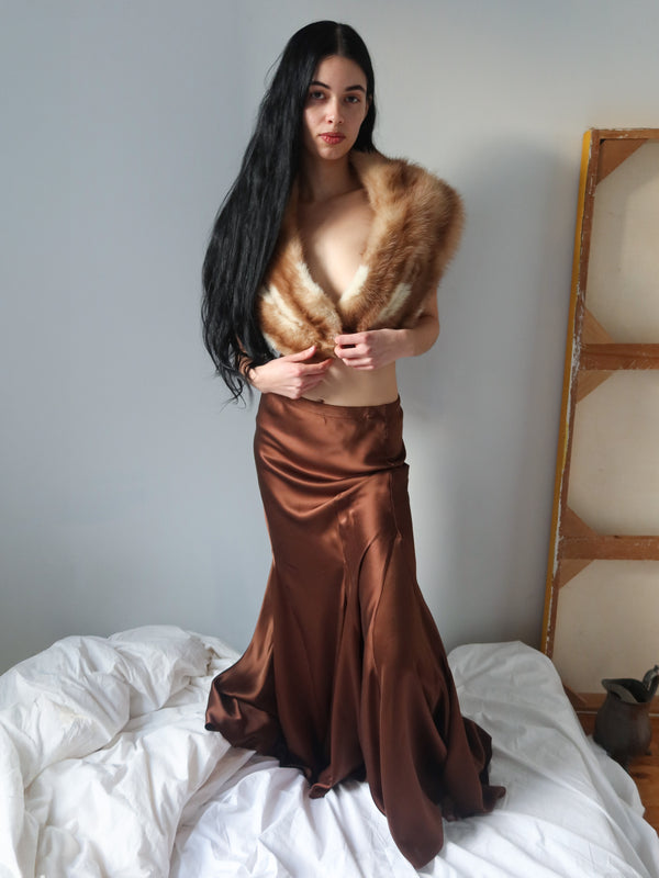 Mermaid Skirt - Light Brown