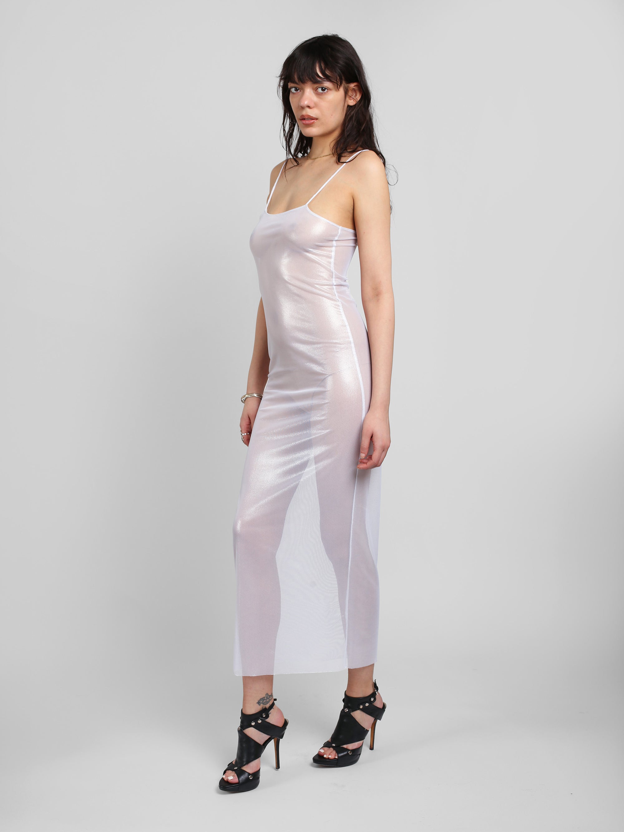 Maxi Slip - Metallic White