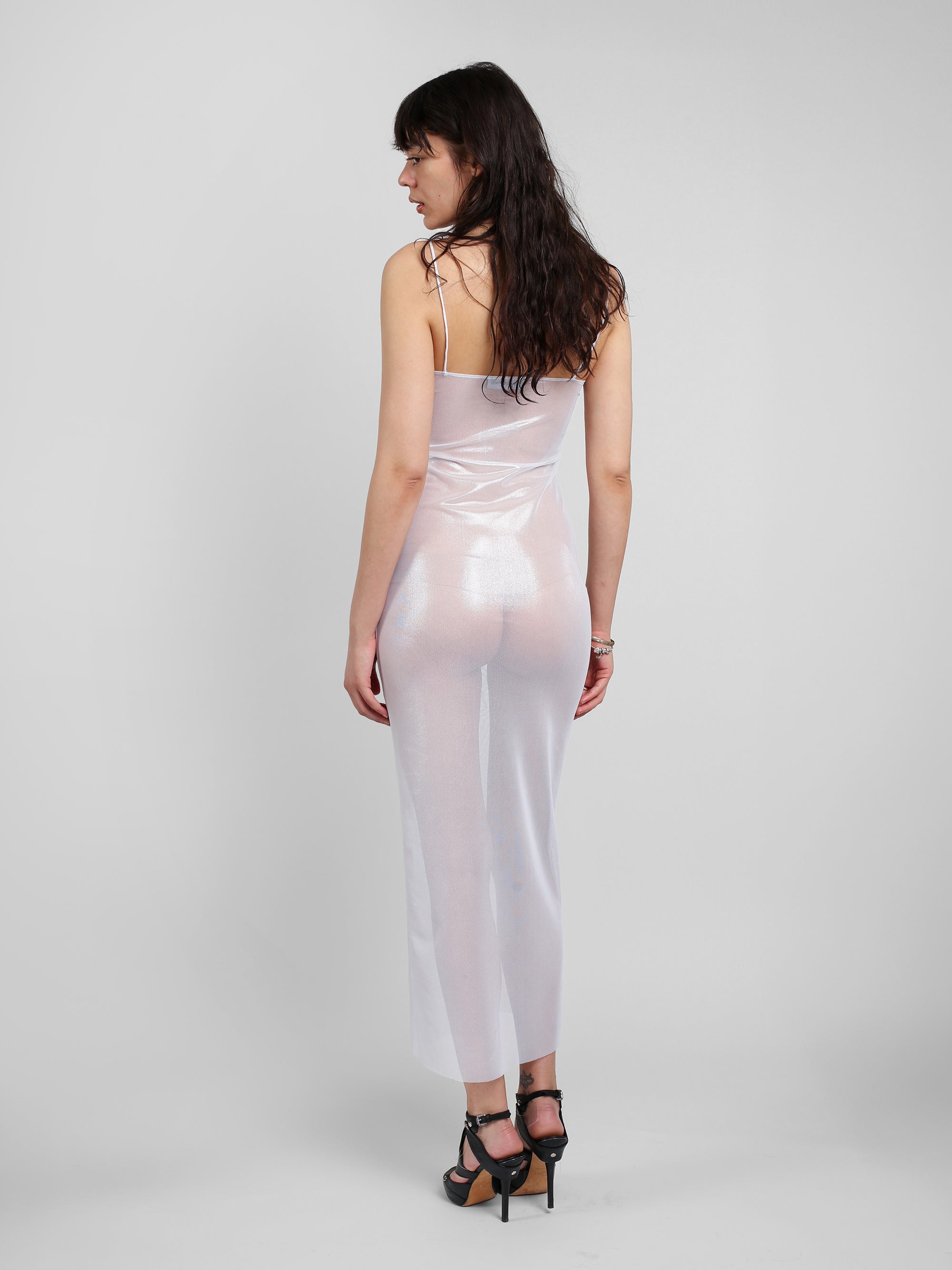 Maxi Slip - Metallic White