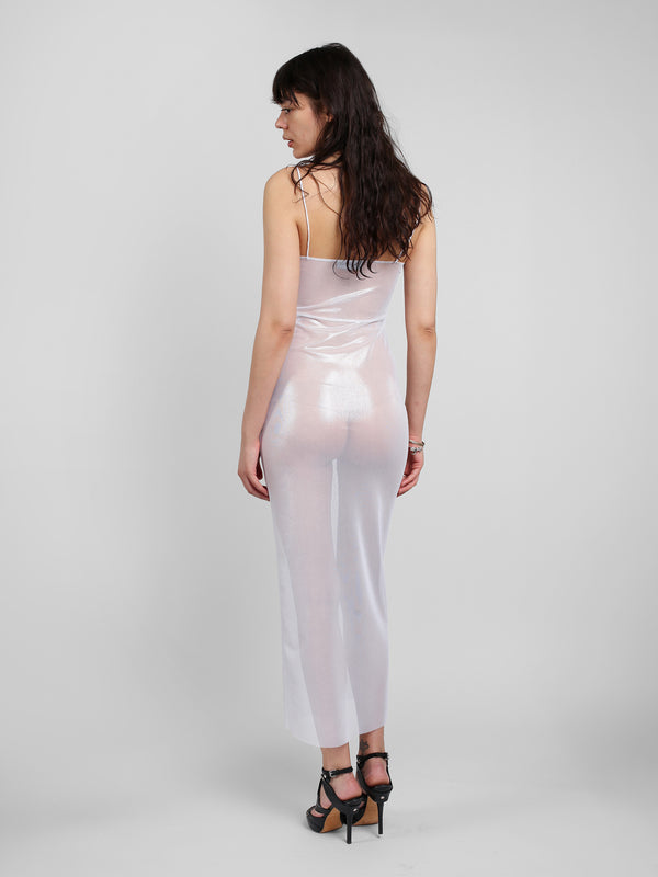 Maxi Slip - Metallic White