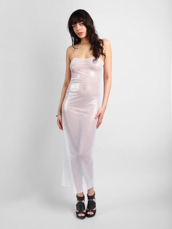 Maxi Slip - Metallic White