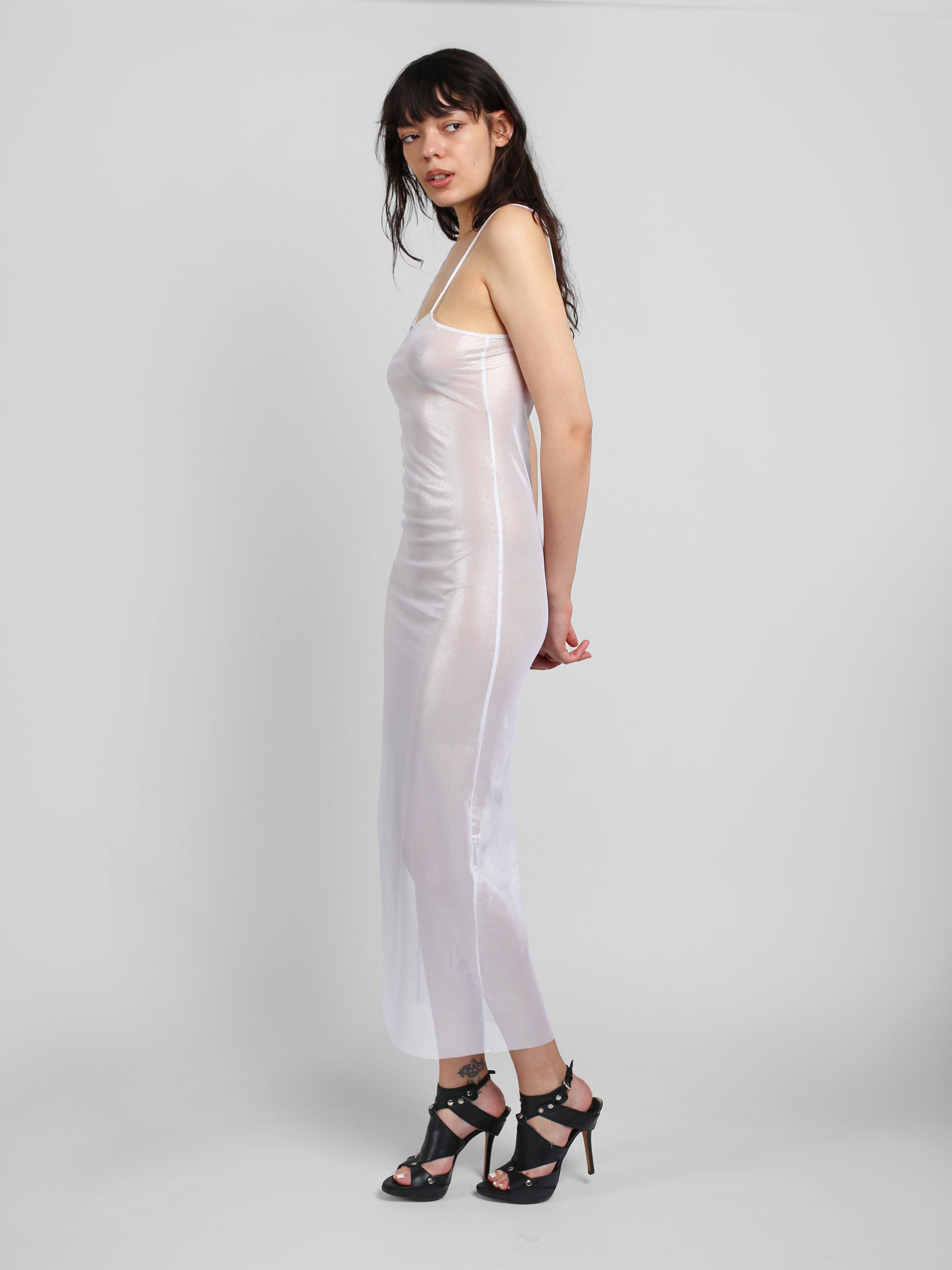 Maxi Slip - Metallic White