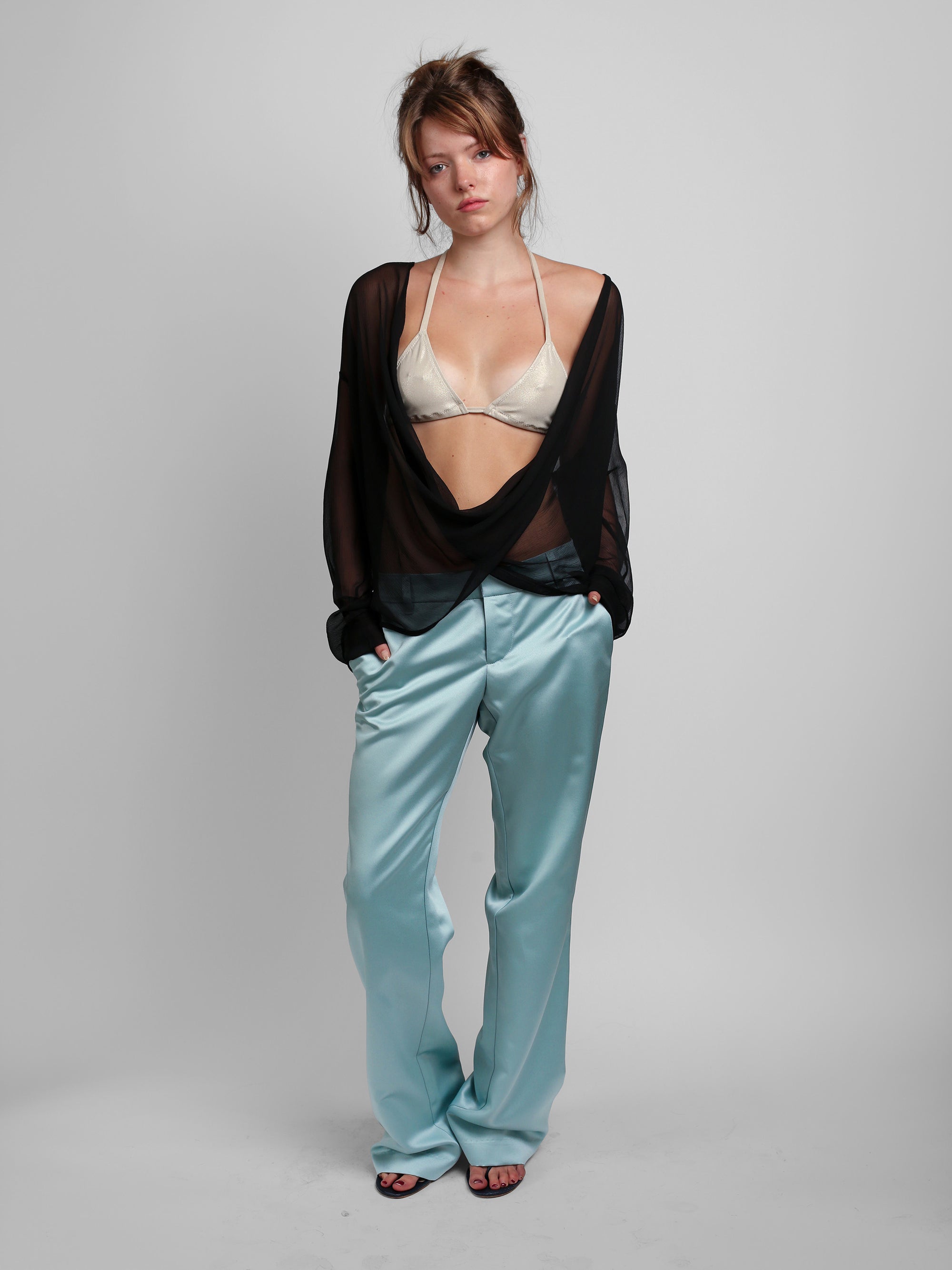 G-Pant - Aquamarine Satin