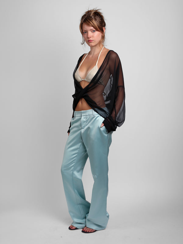 G-Pant - Aquamarine Satin