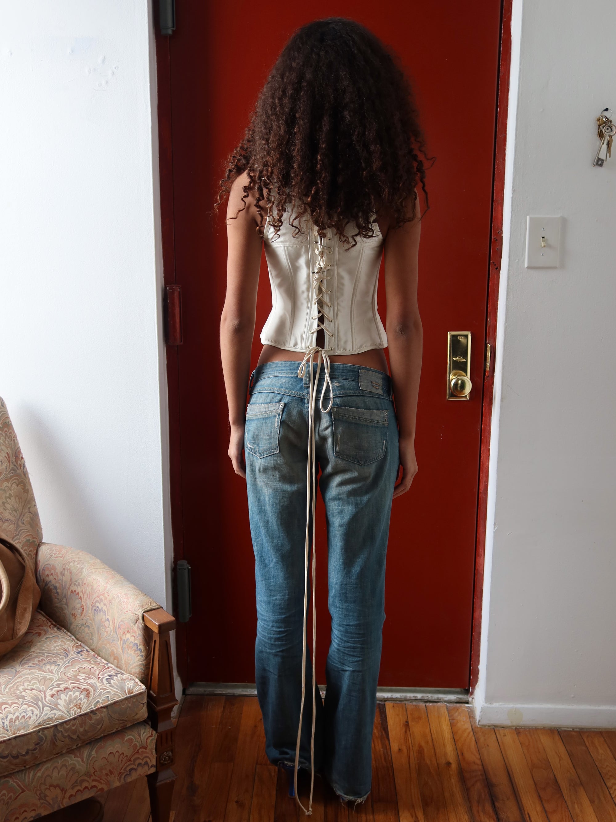 Buckle Corset - Ivory