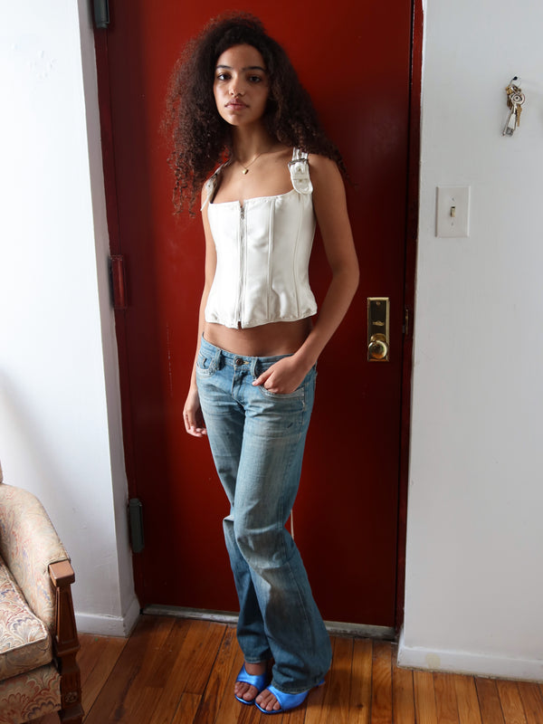 Buckle Corset - Ivory