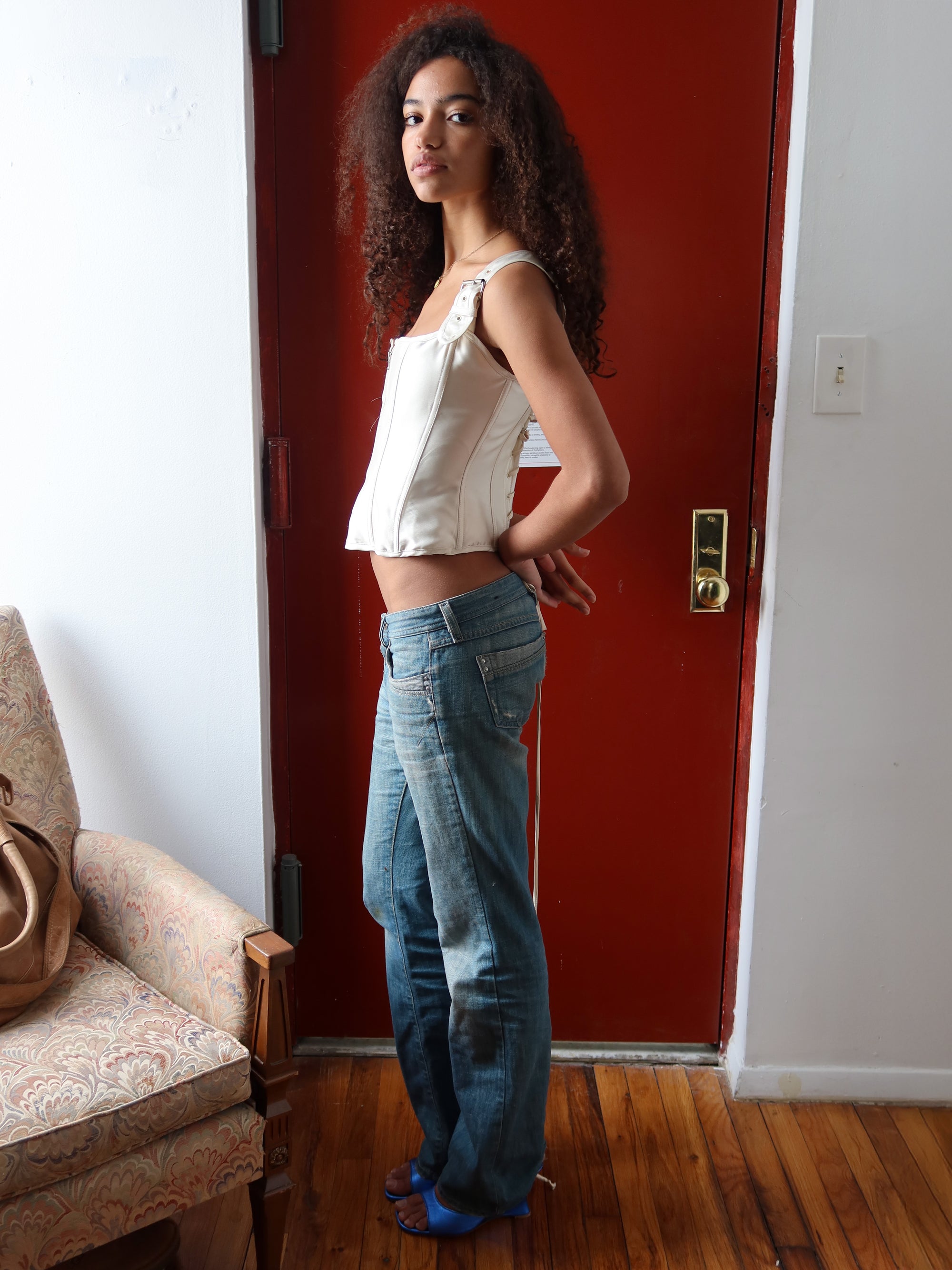 Buckle Corset - Ivory