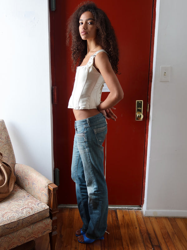 Buckle Corset - Ivory