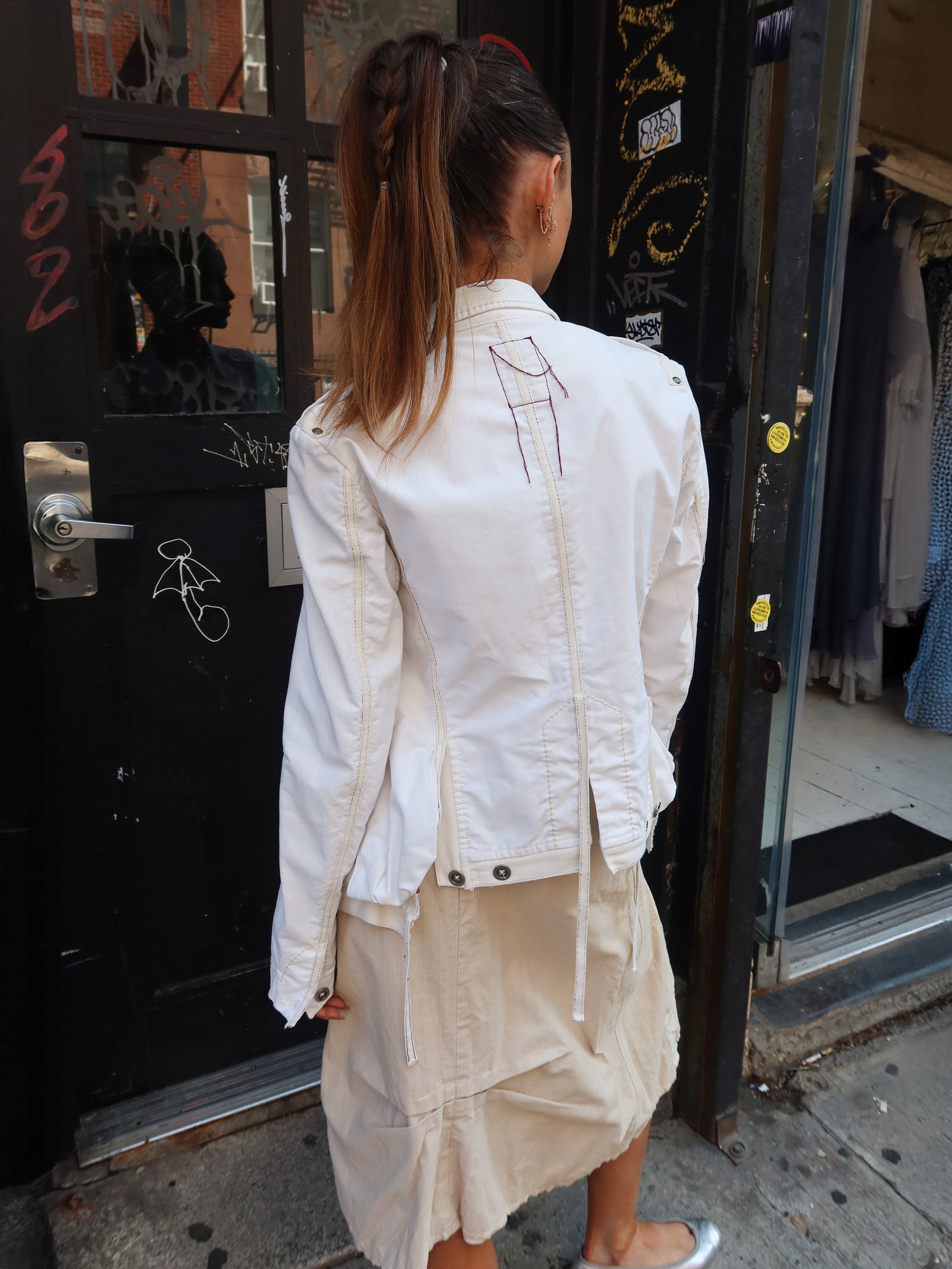 Vintage Buttoned Up Angel Coat