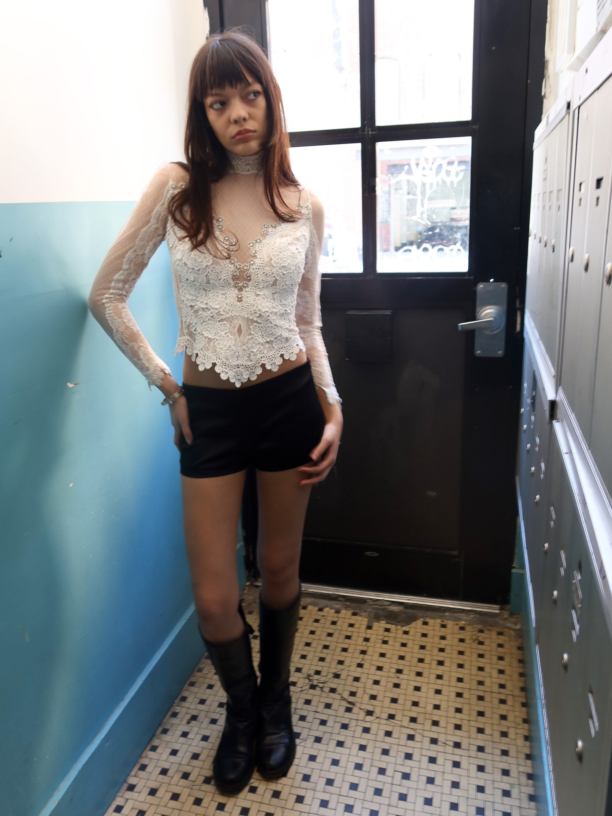 Vintage White Lace Top