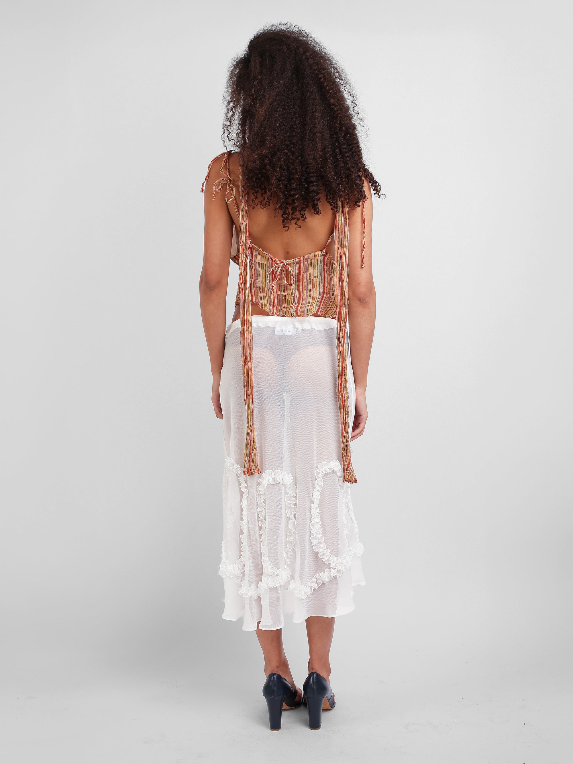 Romantic Midi Skirt - White