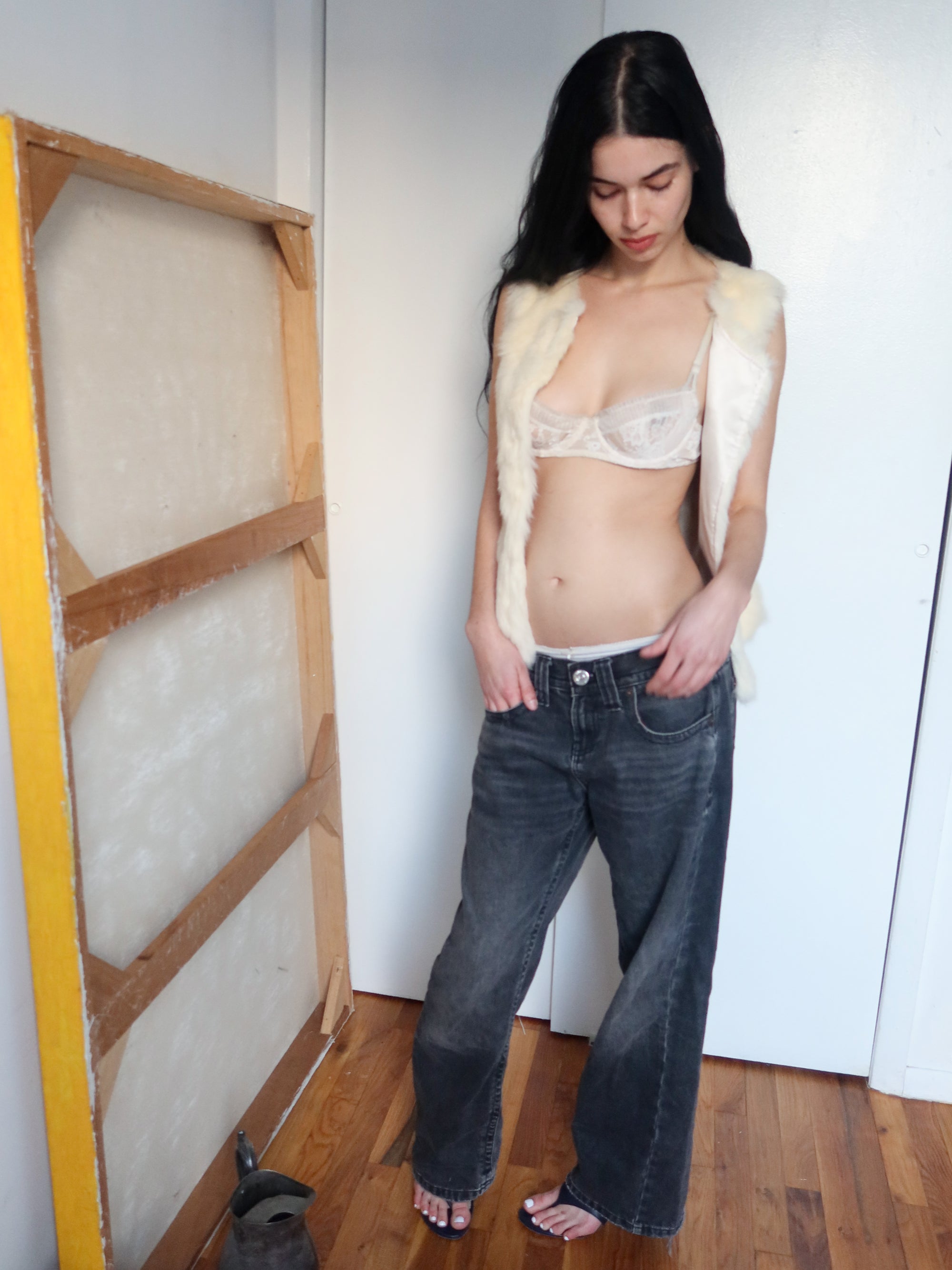 Vintage Mini Faux Fur Vest