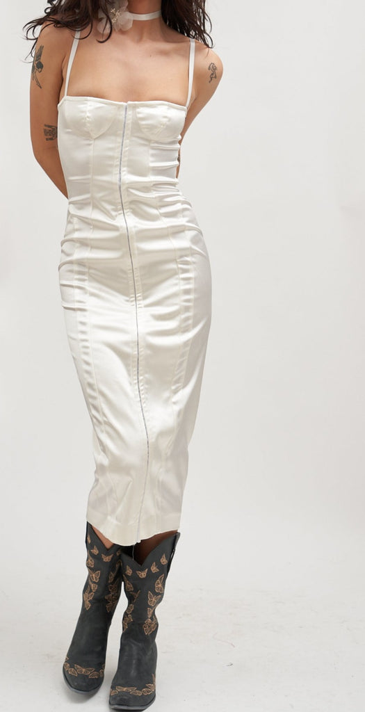 Phantom Corset Dress - White