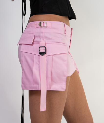 Cargo Skirt - Pink