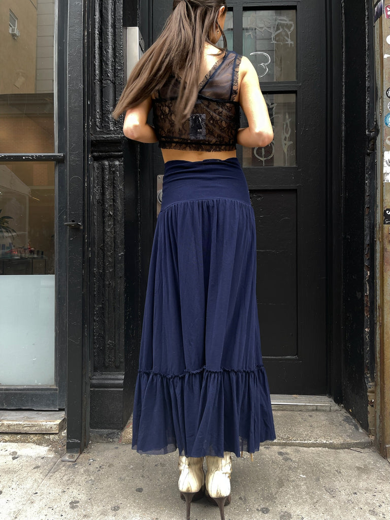 JPG Blue Butterfly Skirt – Dana Foley NYC